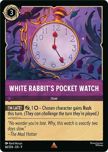 Image for White Rabbit's Pocket Watch (66/204) (Fabled) (9) - Disney Lorcana