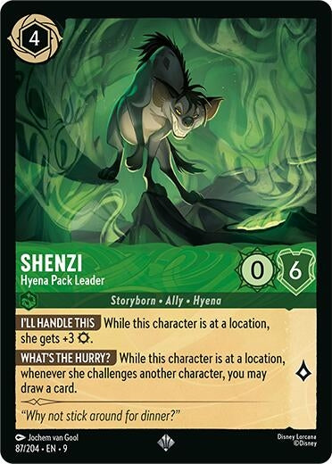 Image for Shenzi - Hyena Pack Leader (87/204) (Fabled) (9) - Disney Lorcana