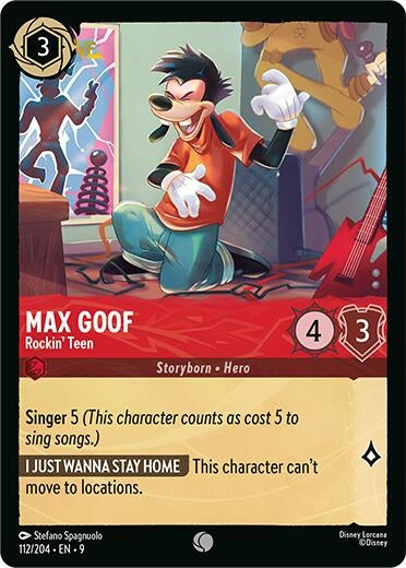 Image for Max Goof - Rockin' Teen (112/204) (Fabled) (9) - Disney Lorcana
