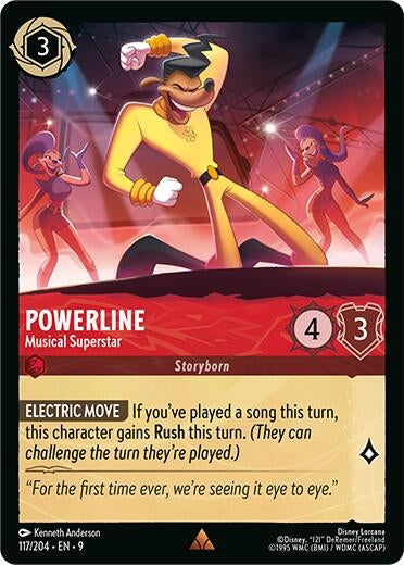 Image for Powerline - Musical Superstar (117/204) (Fabled) (9) - Disney Lorcana
