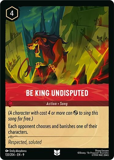 Image for Be King Undisputed (133/204) (Fabled) (9) - Disney Lorcana