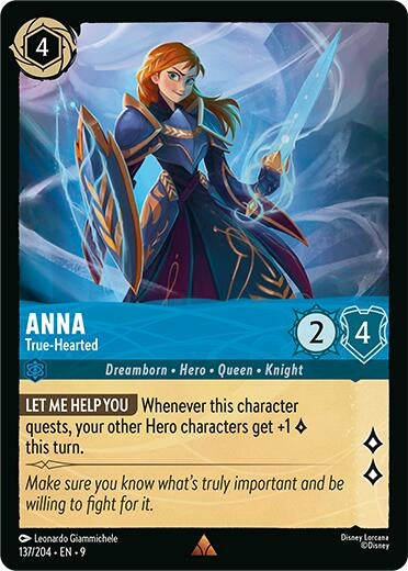 Image for Anna - True-Hearted (137/204) (Fabled) (9) - Disney Lorcana