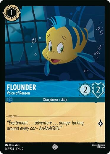 Image for Flounder - Voice of Reason (147/204) (Fabled) (9) - Disney Lorcana