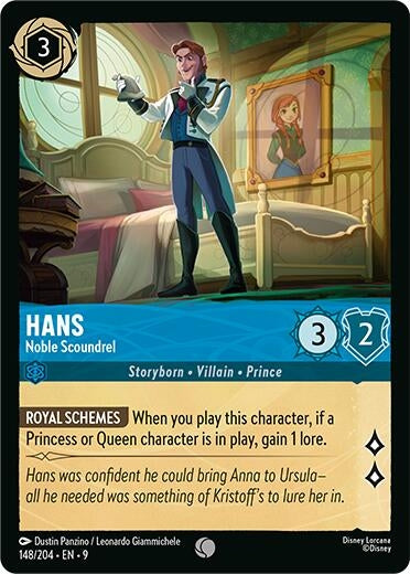 Image for Hans - Noble Scoundrel (148/204) (Fabled) (9) - Disney Lorcana