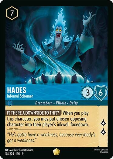 Image for Hades - Infernal Schemer (151/204) (Fabled) (9) - Disney Lorcana