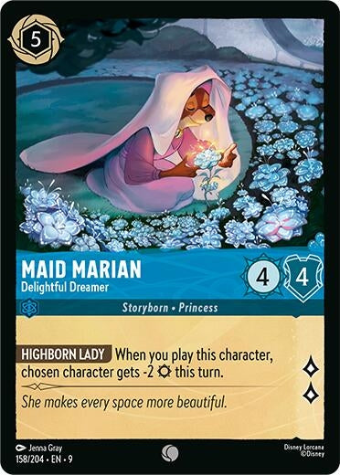 Image for Maid Marian - Delightful Dreamer (158/204) (Fabled) (9) - Disney Lorcana
