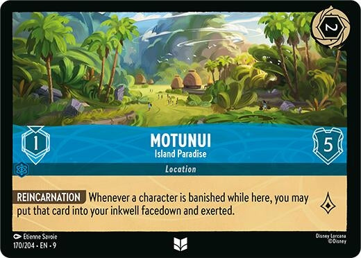 Image for Motunui - Island Paradise (170/204) (Fabled) (9) - Disney Lorcana