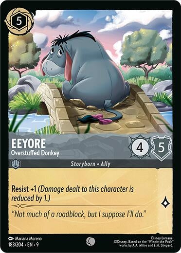 Image for Eeyore - Overstuffed Donkey (183/204) (Fabled) (9) - Disney Lorcana