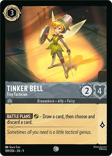 Image for Tinker Bell - Tiny Tactician (189/204) (Fabled) (9) - Disney Lorcana