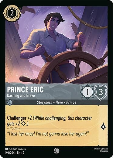 Image for Prince Eric - Dashing and Brave (194/204) (Fabled) (9) - Disney Lorcana