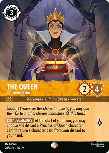 Image for The Queen - Conceited Ruler (Epic) (205/204) (Fabled) (9) - Disney Lorcana