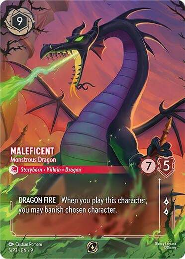 Image for Maleficent - Monstrous Dragon (Store Championship) (5) (Disney Lorcana Promo Cards) (DLPC) - Disney Lorcana