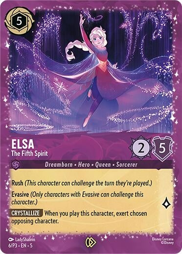 Image for Elsa - The Fifth Spirit (6) (Disney Lorcana Promo Cards) (DLPC) - Disney Lorcana