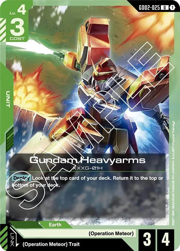Image for Gundam Heavyarms (GD02-025) (Dual Impact) (GD02) - Gundam Card Game