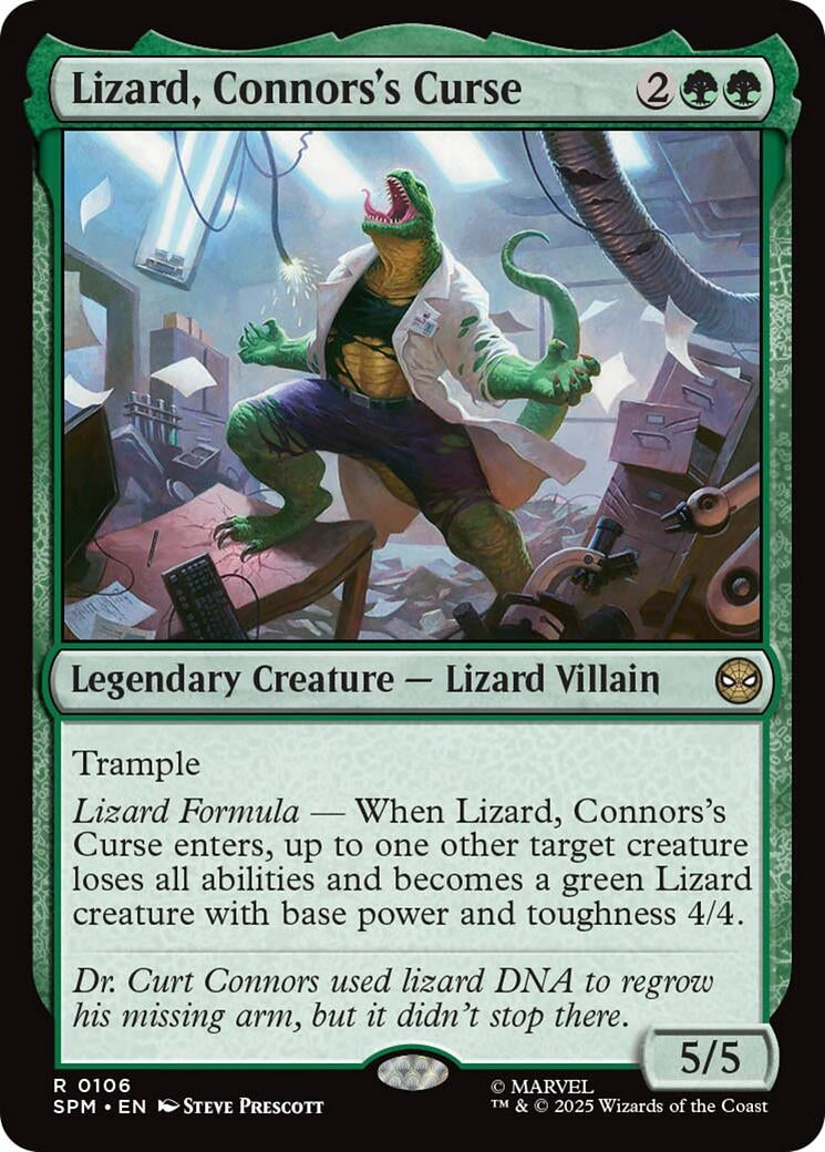 Lizard, Connors's Curse (106) (Marvel's Spider-Man)