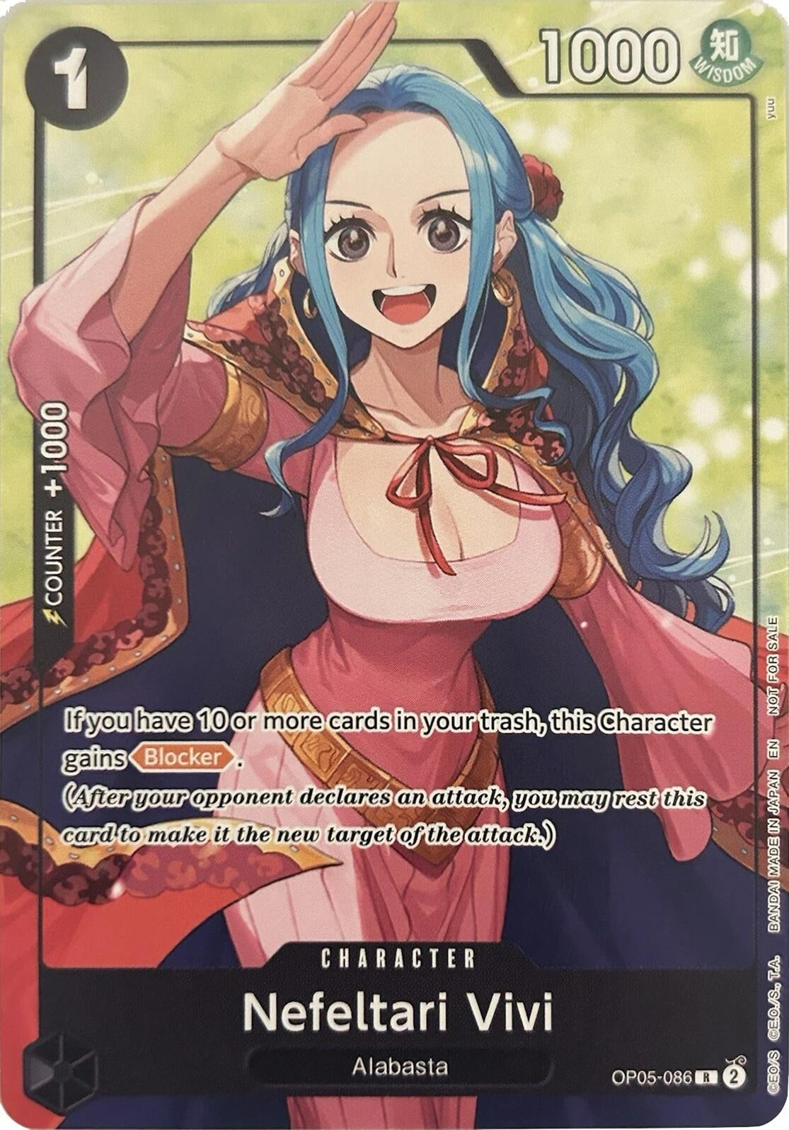 Image for Nefeltari Vivi (Welcome Pack Vol. 2) (OP05-086) (One Piece Promotion Cards) (OP-PR) - One Piece Card Game