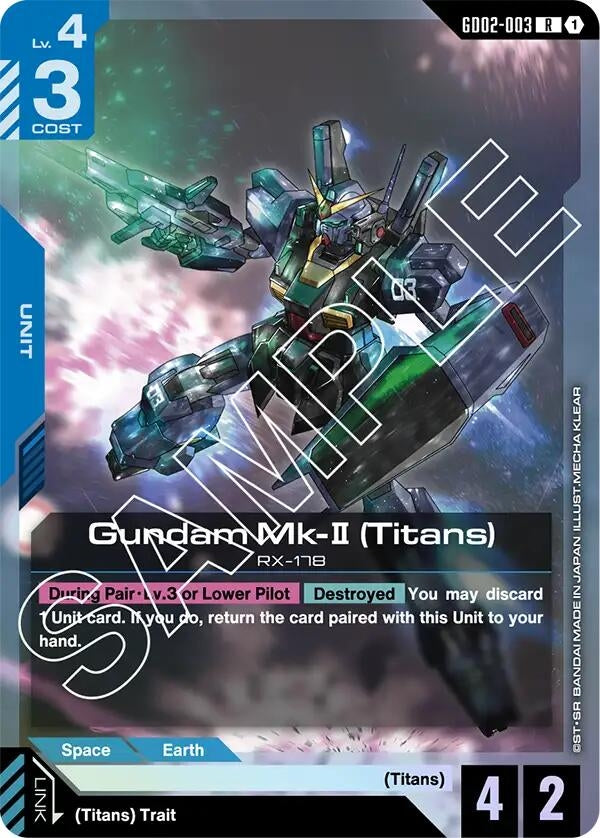 Image for Gundam Mk-II (Titans) (GD02-003) (Dual Impact) (GD02) - Gundam Card Game