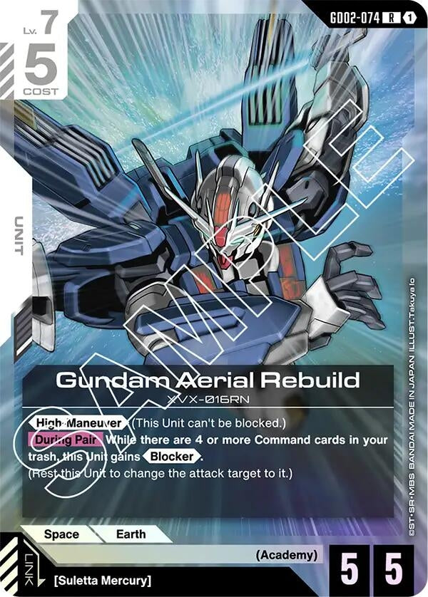 Image for Gundam Aerial Rebuild (GD02-074) (Dual Impact) (GD02) - Gundam Card Game