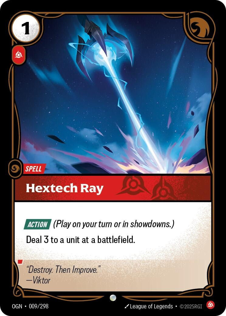 Image for Hextech Ray (009/298) (Origins) (OGN) - Riftbound: League of Legends Trading Card Game