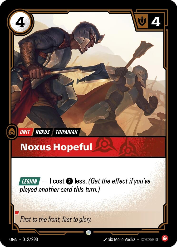 Noxus Hopeful (012/298) (Origins) - PokeBox USA