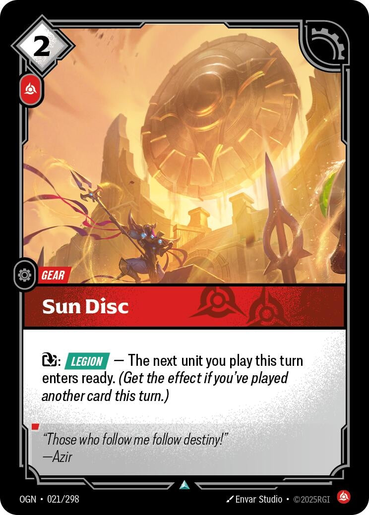 Image for Sun Disc (021/298) (Origins) (OGN) - Riftbound: League of Legends Trading Card Game