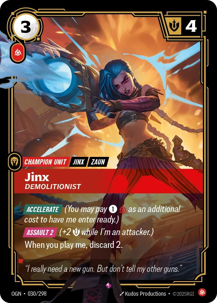 Jinx - Demolitionist (030/298) (Origins) - PokeBox USA
