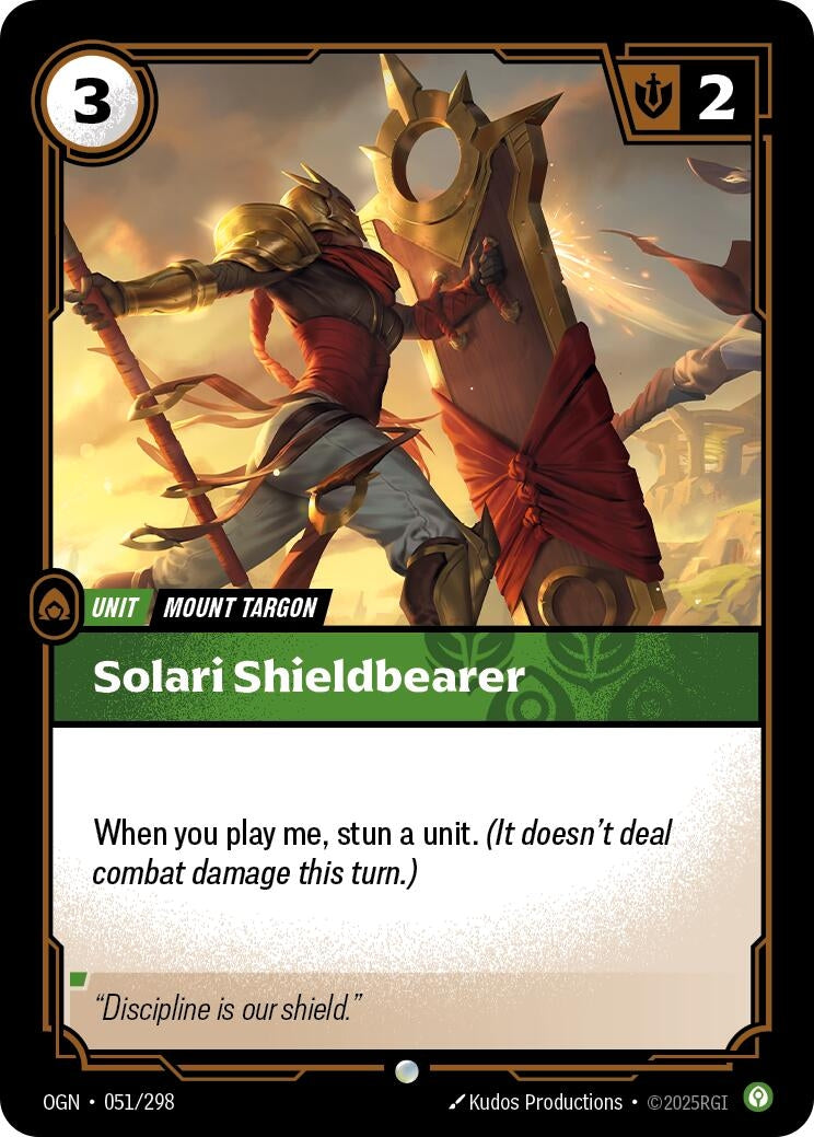 Image for Solari Shieldbearer (051/298) (Origins) (OGN) - Riftbound: League of Legends Trading Card Game