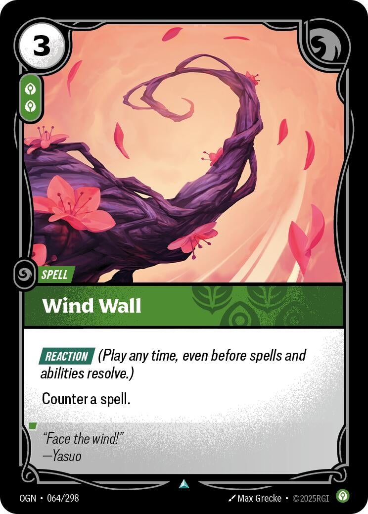 Image for Wind Wall (064/298) (Origins) (OGN) - Riftbound: League of Legends Trading Card Game