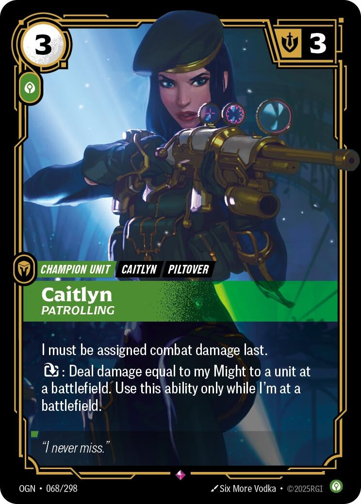 Caitlyn - Patrolling (068/298) (Origins) - PokeBox USA