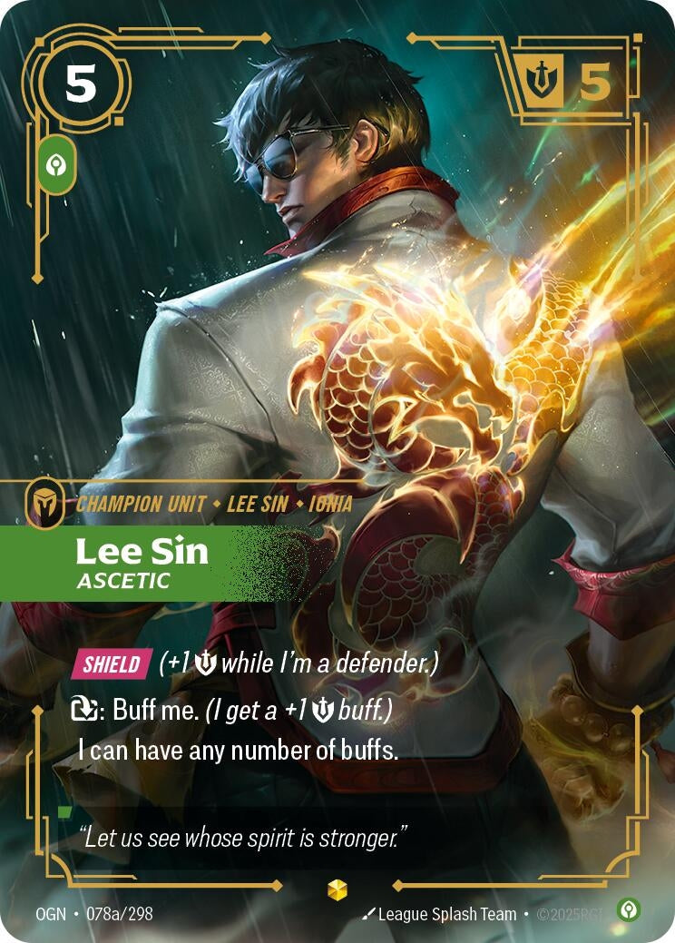 Lee Sin - Ascetic (Alternate Art) (078a/298) (Origins)