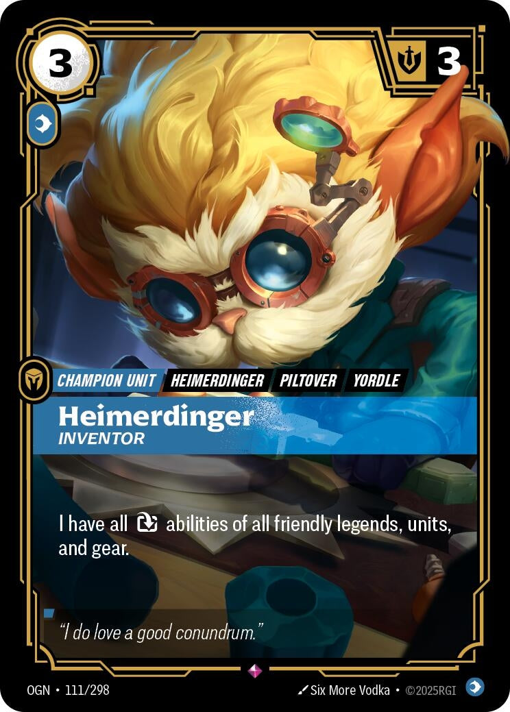 Heimerdinger - Inventor (111/298) (Origins) - PokeBox USA