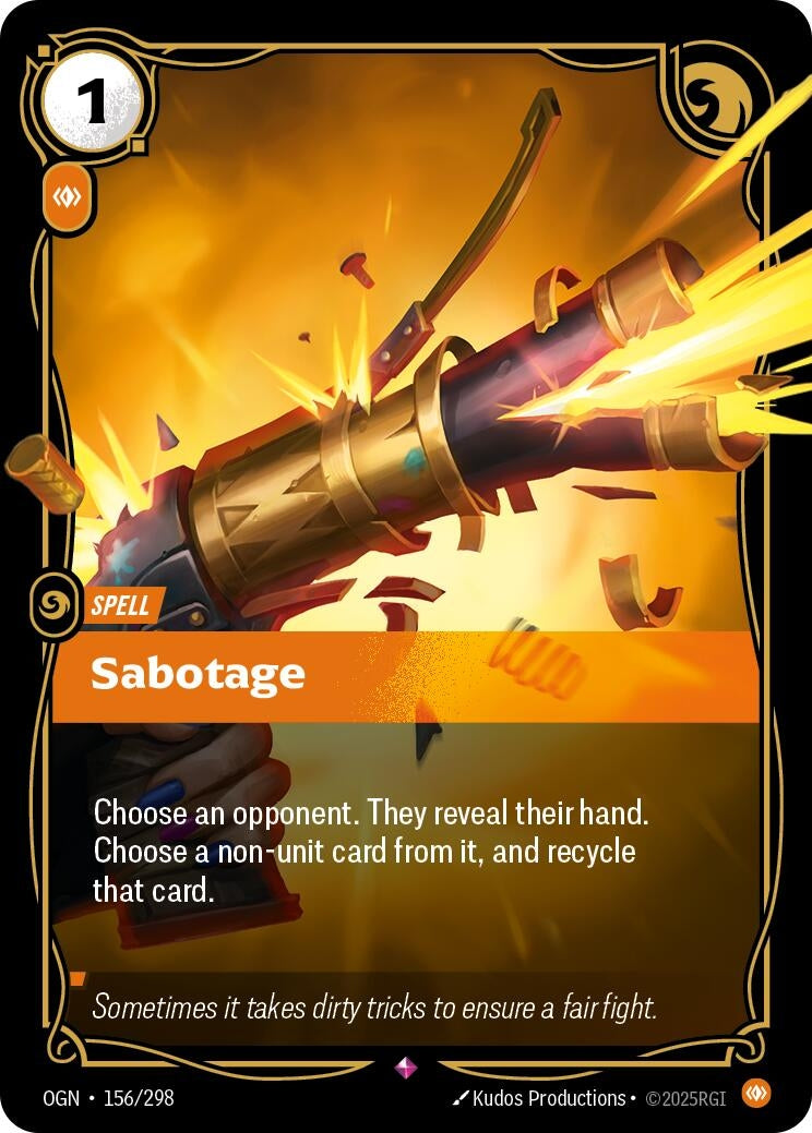 Sabotage (156/298) (Origins) - PokeBox USA