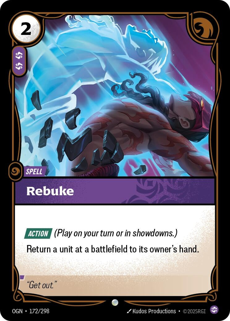 Rebuke (172/298) (Origins) - PokeBox USA
