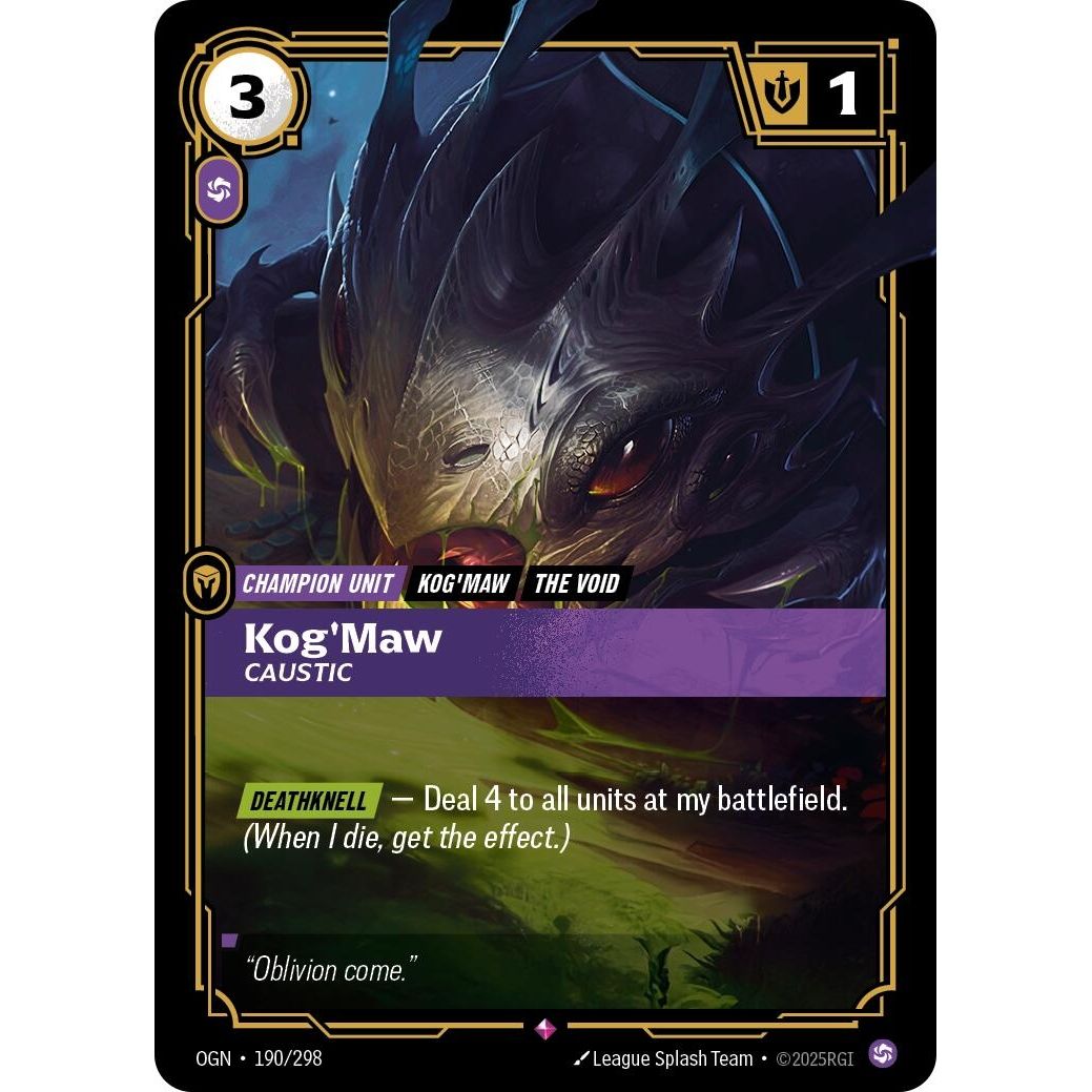Kog'Maw - Caustic (190/298) (Origins) - PokeBox USA
