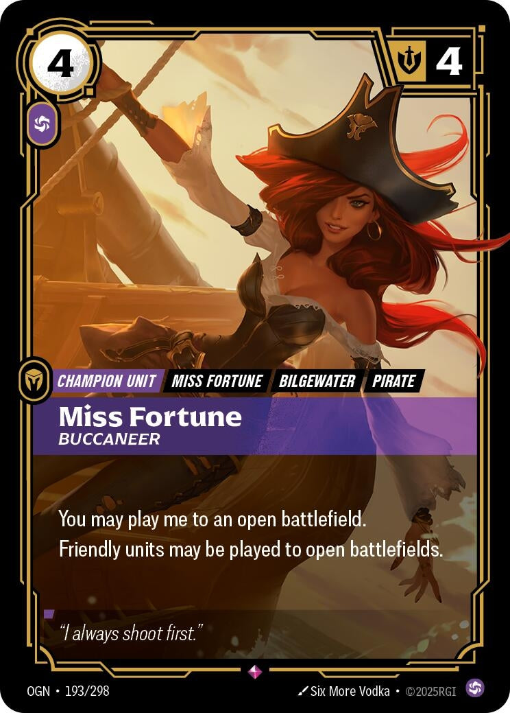 Miss Fortune - Buccaneer (193/298) (Origins) - PokeBox USA