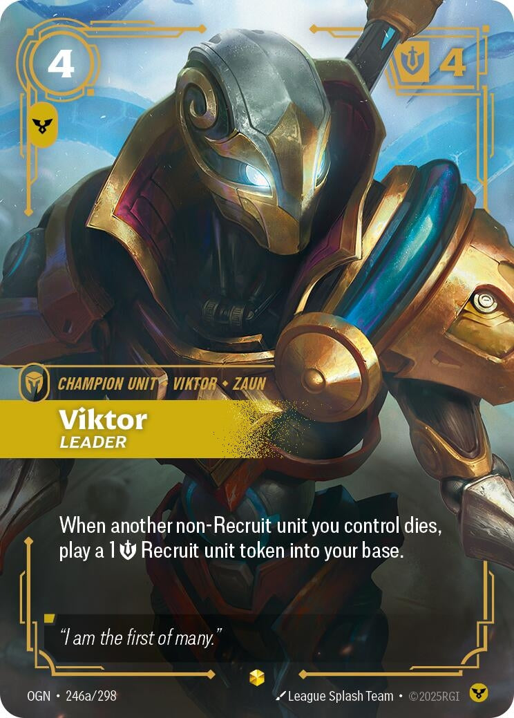 Image for Viktor - Leader (Alternate Art) (246a/298) (Origins) (OGN) - Riftbound: League of Legends Trading Card Game