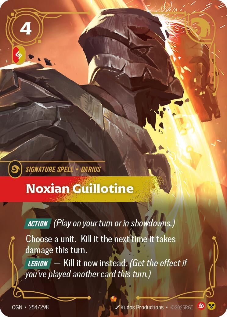Noxian Guillotine (254/298) (Origins) - PokeBox USA
