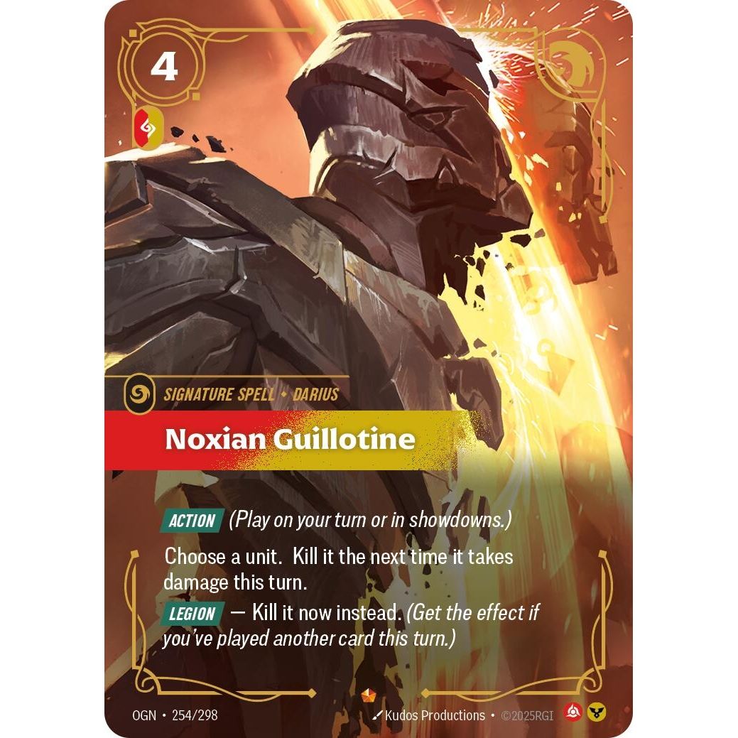 Noxian Guillotine (254/298) (Origins) - PokeBox USA