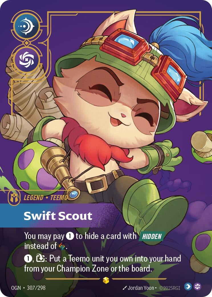Image for Teemo - Swift Scout (Overnumbered) (307/298) (Origins) (OGN) - Riftbound: League of Legends Trading Card Game