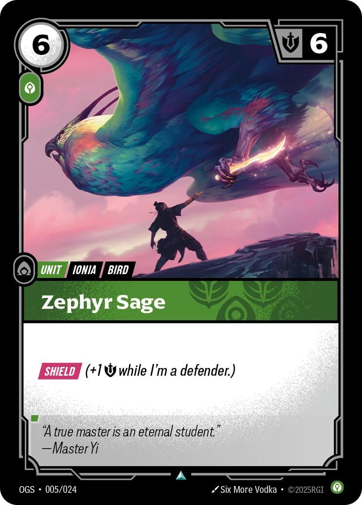Image for Zephyr Sage (005/024) (Origins: Proving Grounds) (OGS) - Riftbound: League of Legends Trading Card Game