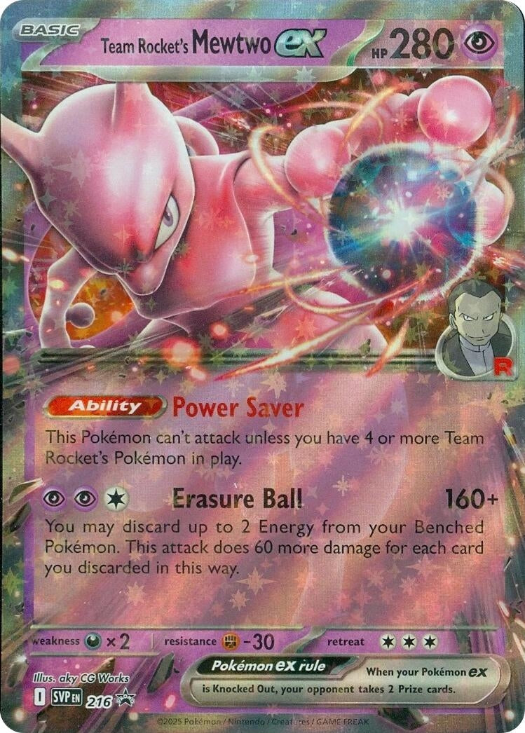 Image for Team Rocket's Mewtwo ex - 216 (216) (SV: Scarlet & Violet Promo Cards) (SVP) - Pokemon