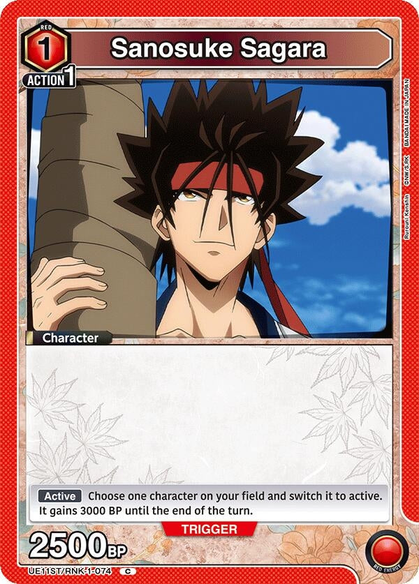 Image for Sanosuke Sagara (074) (UE11ST/RNK-1-074) (UE11ST: Rurouni Kenshin Starter Deck) (UE11ST) - Union Arena