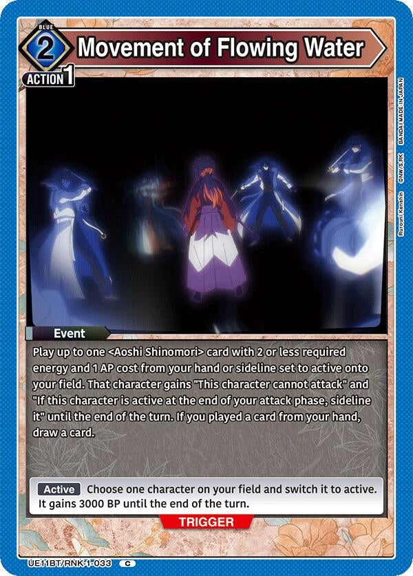 Image for Movement of Flowing Water (UE11BT/RNK-1-033) (UE11BT: Rurouni Kenshin) (UE11BT) - Union Arena