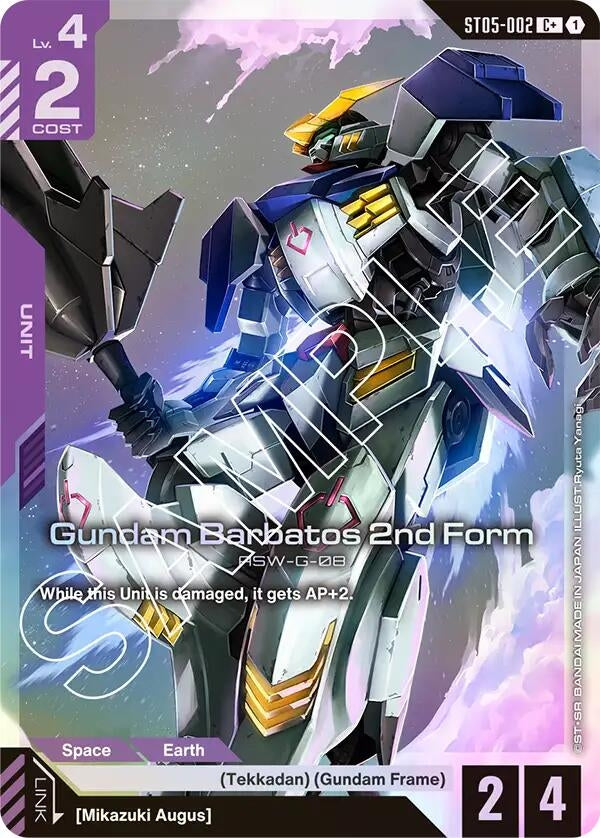 Image for Gundam Barbatos 2nd Form (C+) (ST05-002) (Starter Deck 05: Iron Bloom) (ST05) - Gundam Card Game
