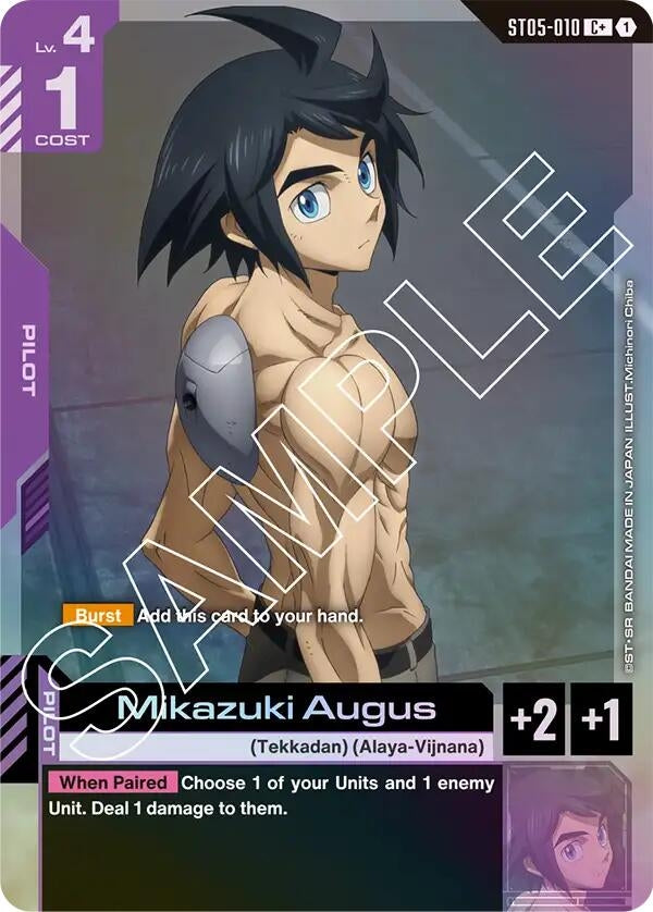 Image for Mikazuki Augus (C+) (ST05-010) (Starter Deck 05: Iron Bloom) (ST05) - Gundam Card Game