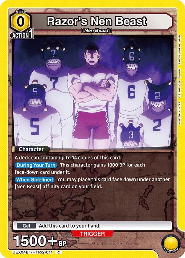 Image for Razor's Nen Beast (UEX04BT/HTR-2-011) (UEX04BT: HUNTER X HUNTER Vol.2) (UEX04BT) - Union Arena