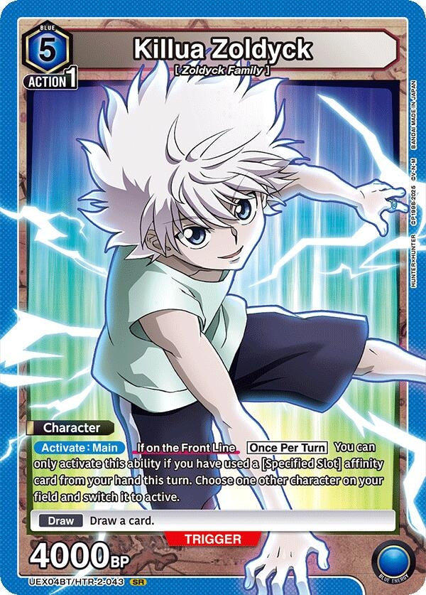 Image for Killua Zoldyck (043) (UEX04BT/HTR-2-043) (UEX04BT: HUNTER X HUNTER Vol.2) (UEX04BT) - Union Arena