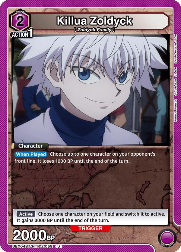 Image for Killua Zoldyck (058) (UEX04BT/HTR-2-058) (UEX04BT: HUNTER X HUNTER Vol.2) (UEX04BT) - Union Arena