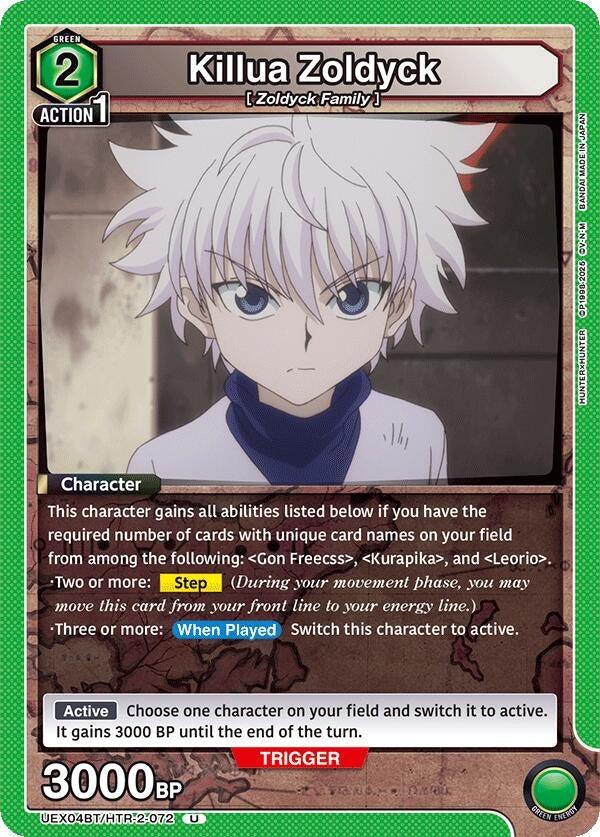 Image for Killua Zoldyck (072) (UEX04BT/HTR-2-072) (UEX04BT: HUNTER X HUNTER Vol.2) (UEX04BT) - Union Arena