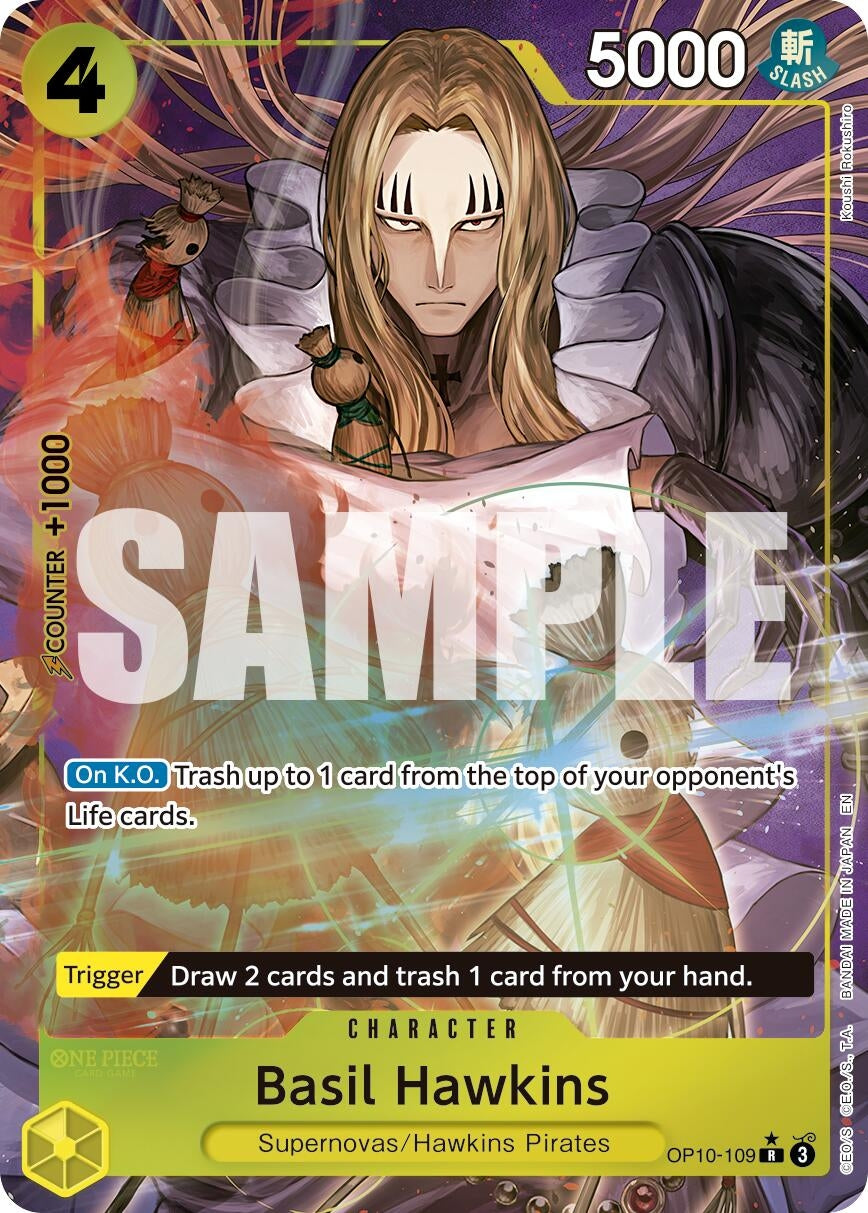 Image for Basil Hawkins - OP10-109 (Alternate Art) (OP10-109) (Premium Booster -The Best- Vol. 2) (PRB-02) - One Piece Card Game
